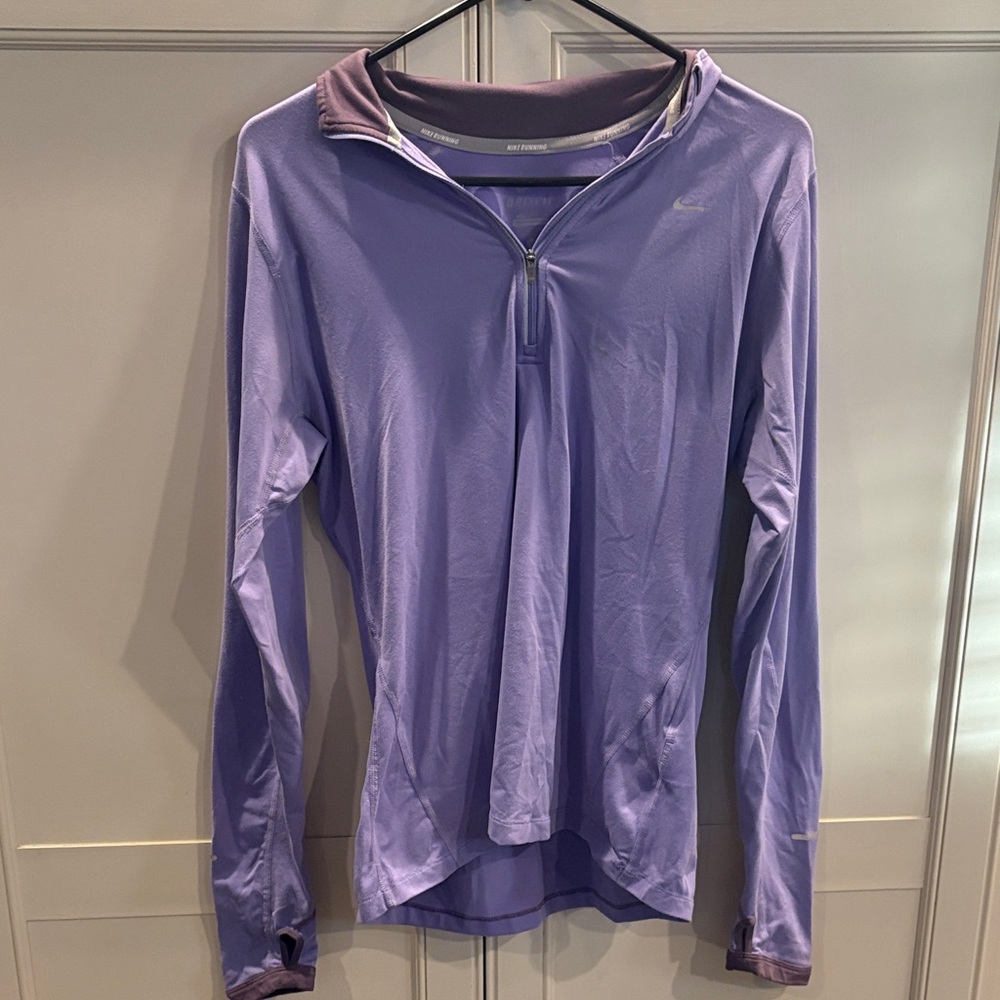 Nike Women's Lavender Quarter-Zip Hoodie